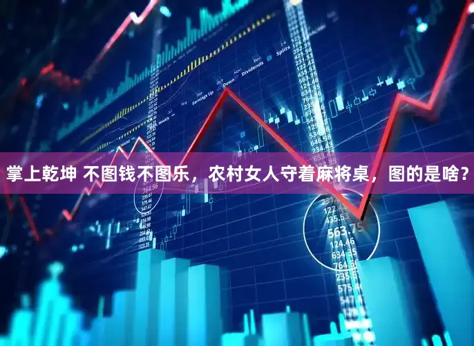 掌上乾坤 不图钱不图乐，农村女人守着麻将桌，图的是啥？